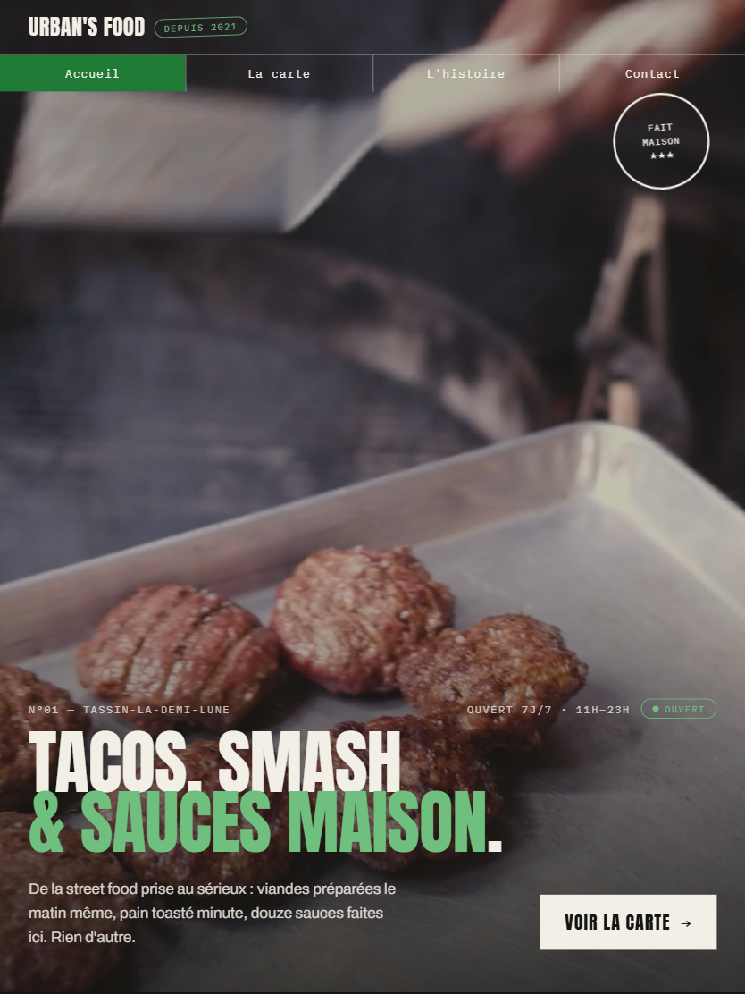 Urban's Food — version tablette